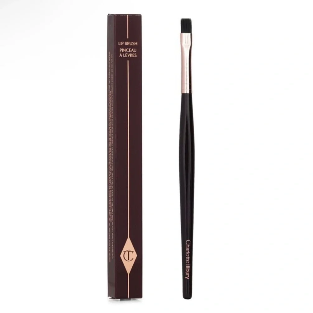 Charllotte Tilbury Lip Brush ROSE GOLD & NIGHT CRIMSON NIB $30